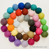 4cm Wool Felt Ball Chain