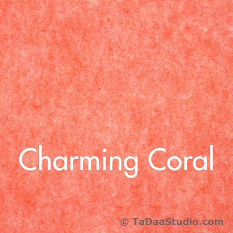 Charming Coral Wool Felt