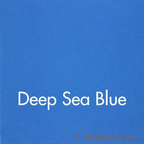 Deep Sea Blue Wool Felt
