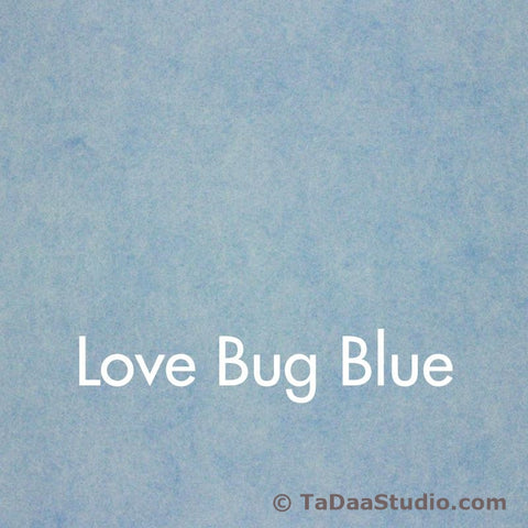 Love Bug Blue Wool Felt