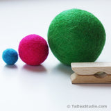 Wool Felt Ball scale shot
