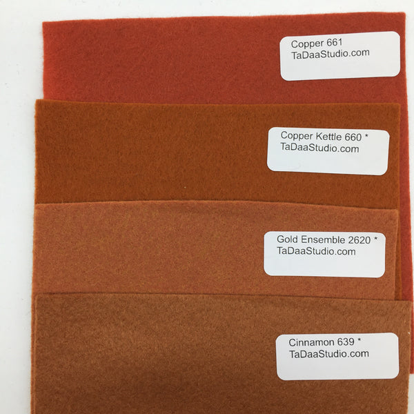 Copper Kettle Wool Felt Squares For Craft Or Pillow Projects Tadaa Studio