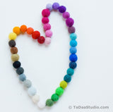 1cm Wool Felt Ball Chain