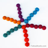 Jewel Wool Felt Ball Palette