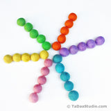 Pastel Wool Felt Ball Palette
