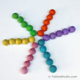 Pastel Wool Felt Ball Palette