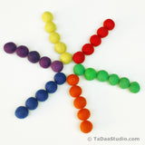 Primary Wool Felt Ball Palette