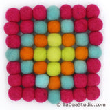 Wool Felt Ball Trivets