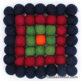 Wool Felt Ball Trivets