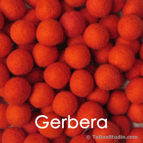 Gerbera Wool Felt Balls