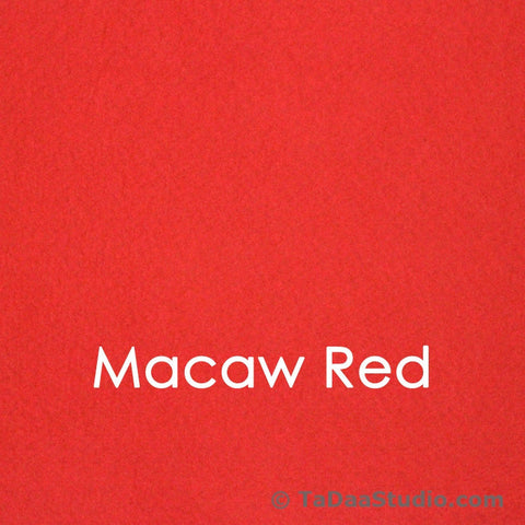 Macaw Red Bamboo Felt