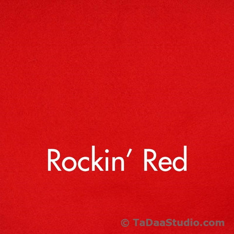 Rockin Red Wool Felt