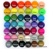 1cm Wool Felt Ball Color Chain - 42 colors
