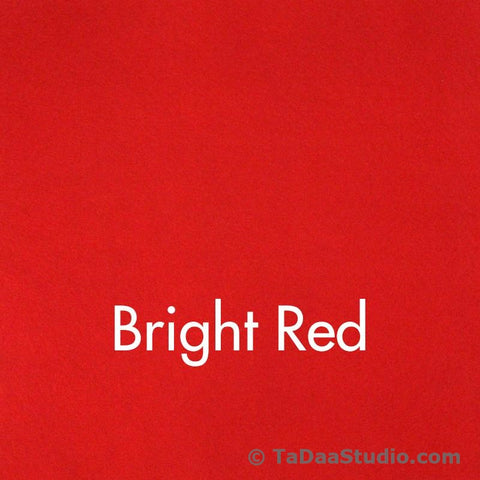 Bright Red Wool Felt