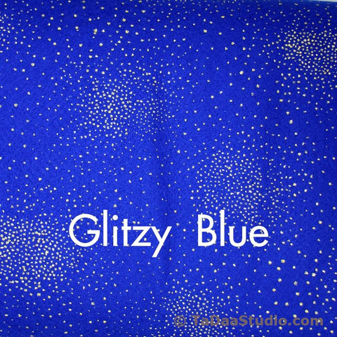Glitzy Blue Felt