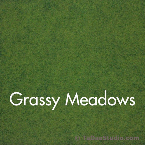 Grassy Meadow Wool Felt