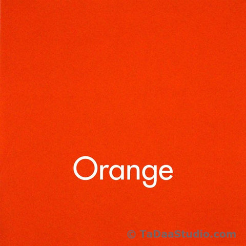 Dark Orange Wool Felt