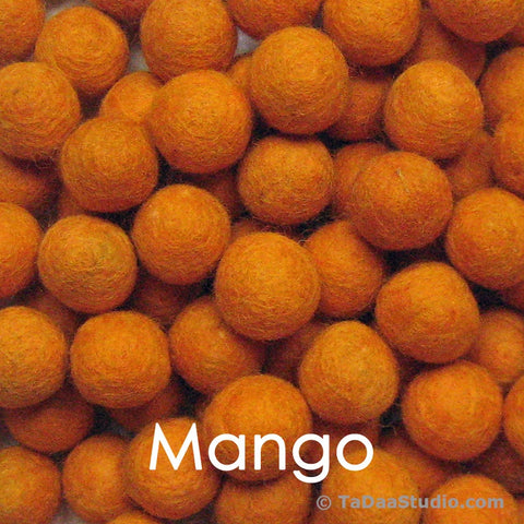 Mango Wool Felt Balls