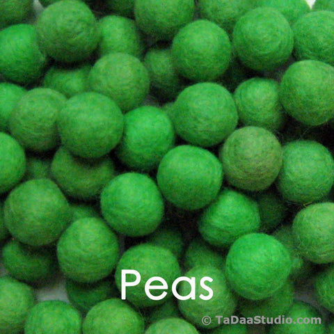 Peas Wool Felt Balls