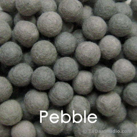 Pebble Wool Felt Balls